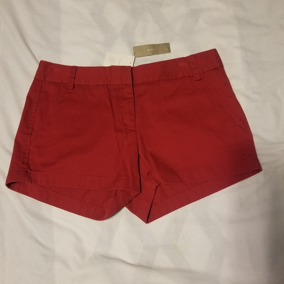 J. Crew Pants - J.crew Chino City Short Women's Size 8 Color Red